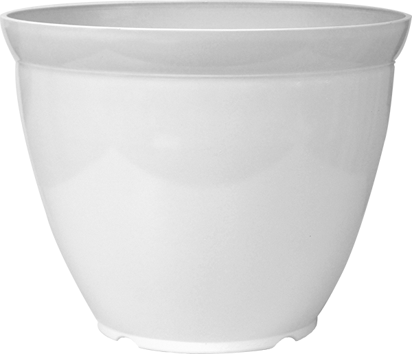 15 x 11.5” White Gloss - 12 per case - Decorative Planters